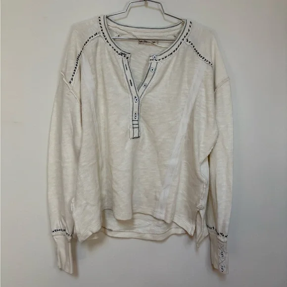 NWOT Free People We The Free Taylor Henley Size XS - Picture 4 of 15
